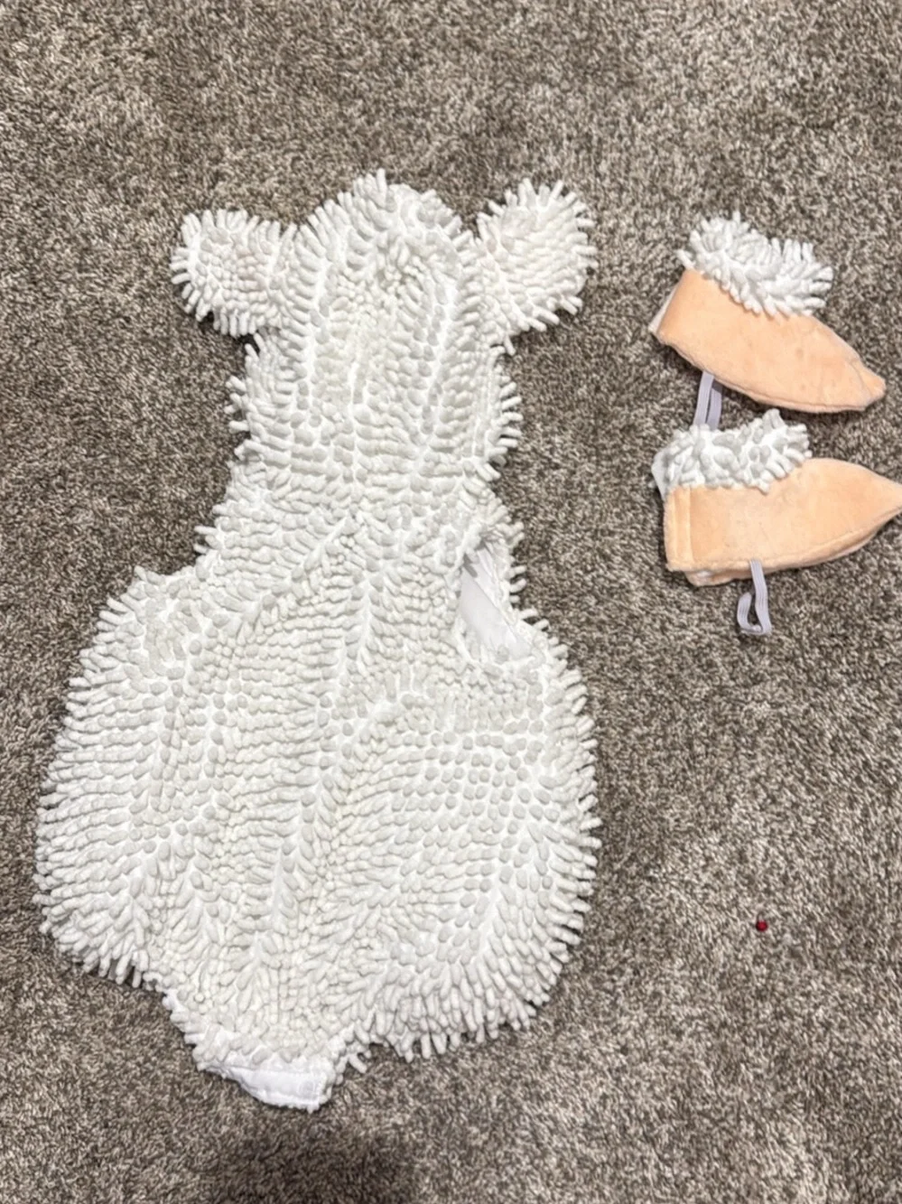 Peach and White Lamb Toddler Halloween Costume